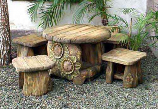 Rustykalne meble ogrodowe